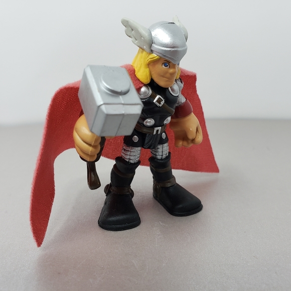Imaginext Avengers Figurine Thor Cape Fisher Price 2010 Hasbro - Picture 14 of 15